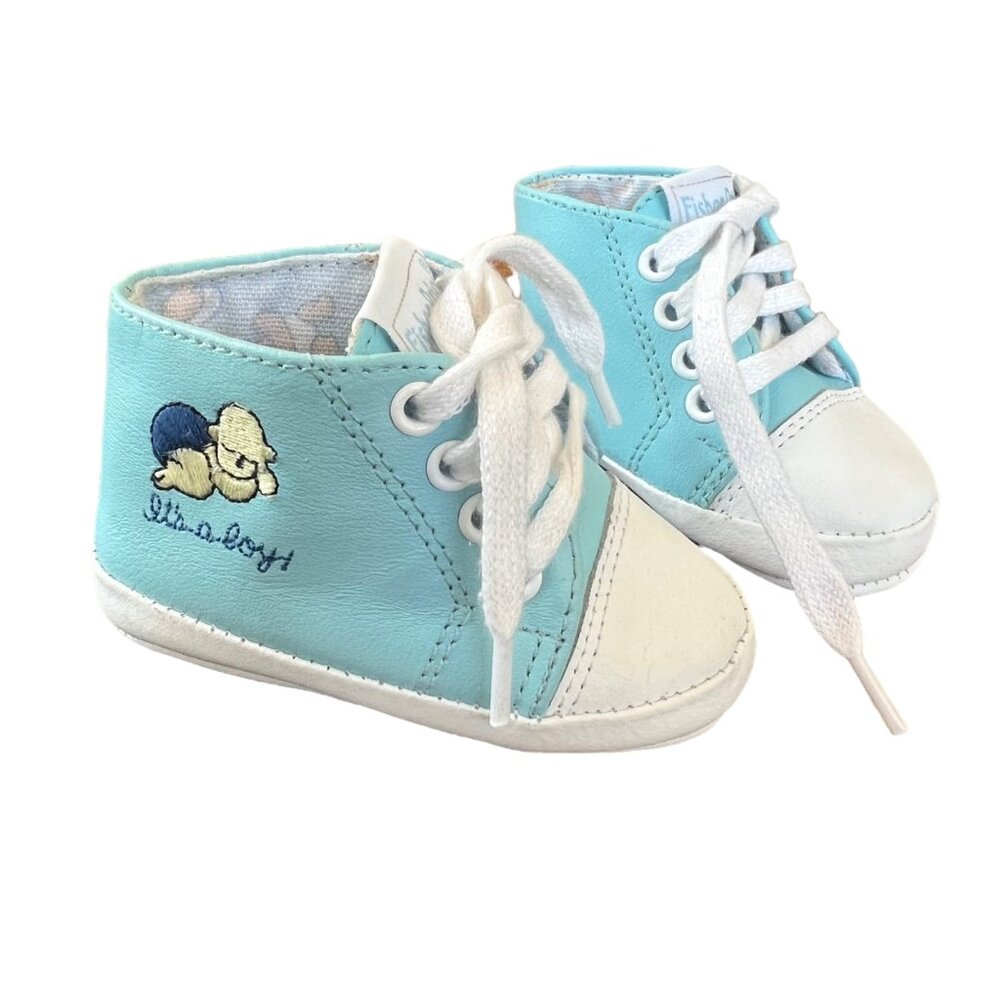 Vintage Fisher Price Pastel It's A Boy Newborn Crib Shoes